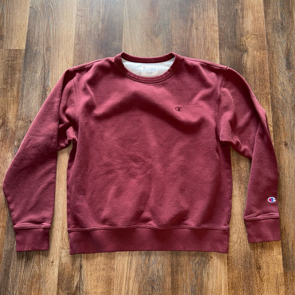 Champion Men's Crewneck Sweater - Burgundy